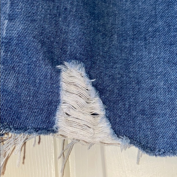 NWOT Denim Mini Skirt - Picture 2 of 4